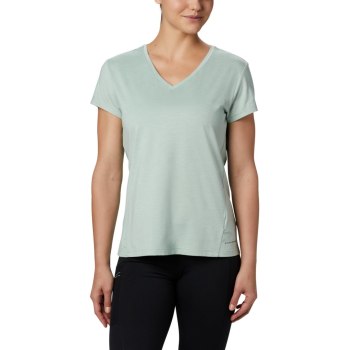 Columbia Bryce Short Sleeve, Camiseta Verde Menta Para Mujer | 756814-QMI